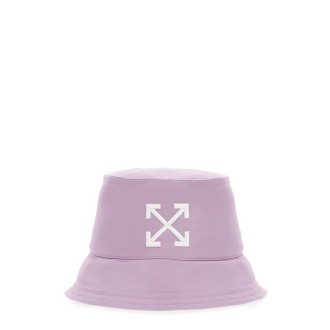 off-white bucket hat with logo