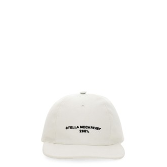 stella mccartney baseball hat with logo embroidery