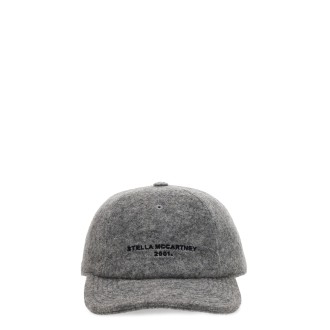 stella mccartney baseball hat with logo embroidery