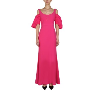 alexander mcqueen balloon sleeves dress 