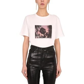 saint laurent printed t-shirt 