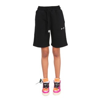 off-white short con stampa logo