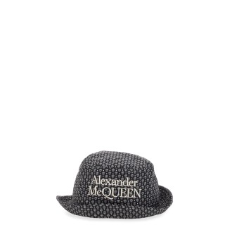 alexander mcqueen polka dots skull hat