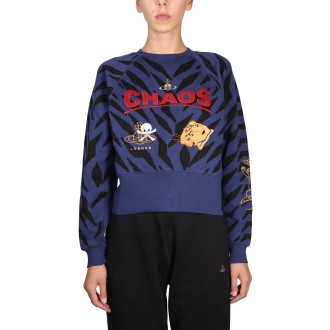 vivienne westwood sweatshirt with logo embroidery