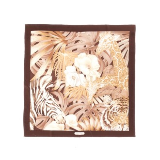 salvatore ferragamo forest print scarf