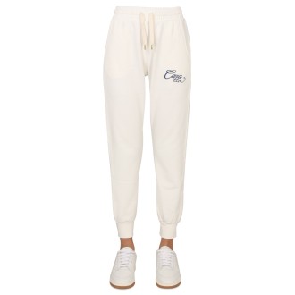 casablanca jogging pants with logo embroidery