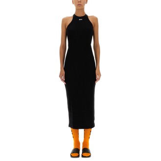 off-white dress with logo