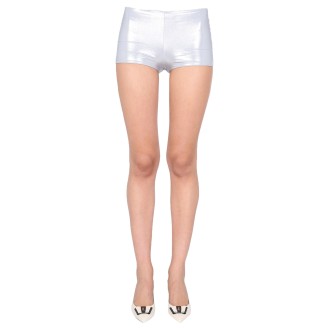 saint laurent jersey lamé shorts