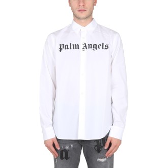 palm angels logo print shirt