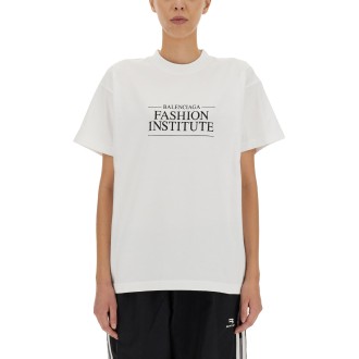balenciaga fashion institute medium fit t-shirt