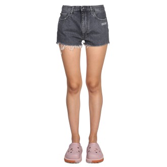 off-white short in denim