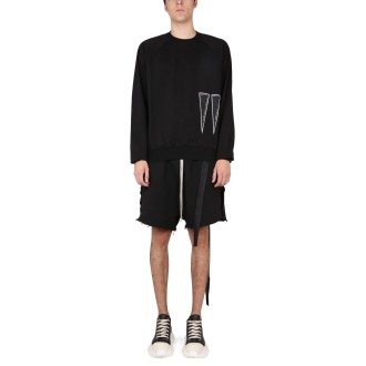 rick owens drkshdw sweatshirt with logo detail
