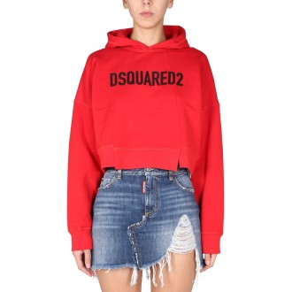 dsquared sweatshirt with rubber logo