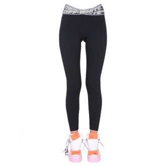 off-white leggings with logo band