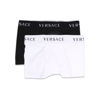 versace underwear essential stretch cotton grigio + nero
