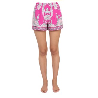 versace silver baroque pajama pants