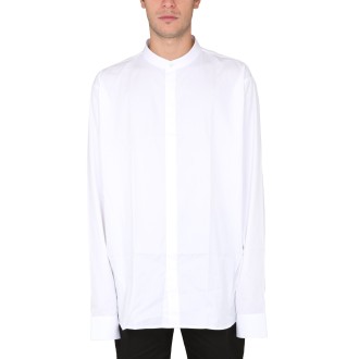 balmain camicia con collo alla coreana