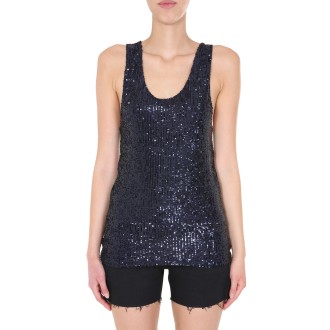 saint laurent wide neck tank