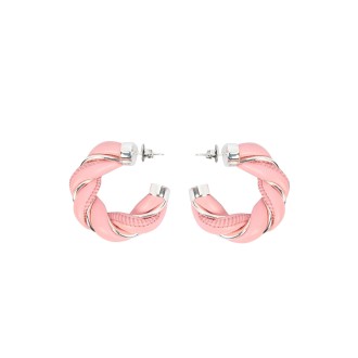 bottega veneta braided hoop earrings