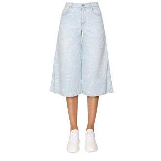 stella mccartney jeans with all over logo