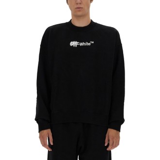 off-white sweatshirt with logo print