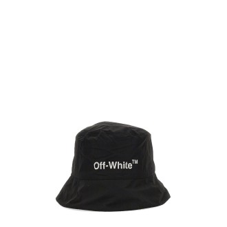 off-white bucket hat with logo