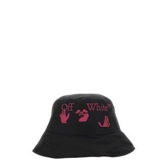 off-white reversible hat with logo