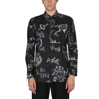 alexander mcqueen graffiti shirt