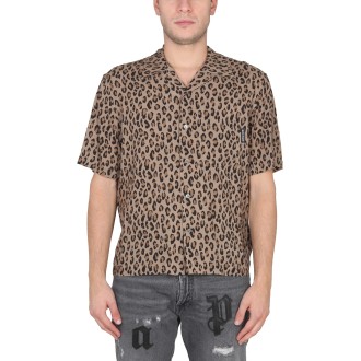 palm angels bowling shirt with print