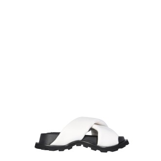 jil sander padded sandals