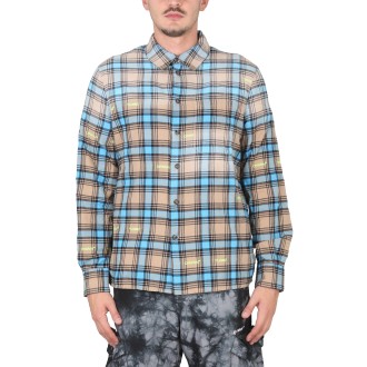 off-white shirt with check pattern
