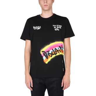 disclaimer t-shirt with screen print
