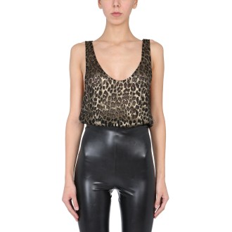 saint laurent leopard top