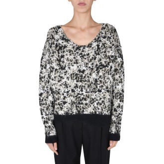 saint laurent wide neck sweater