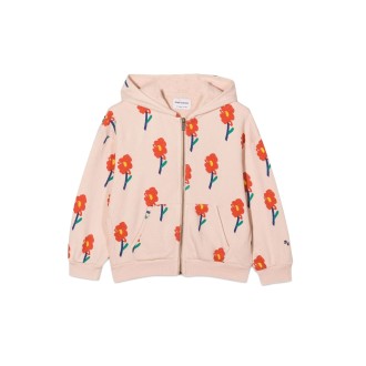 bobo choses flowers allover with hood and zipper