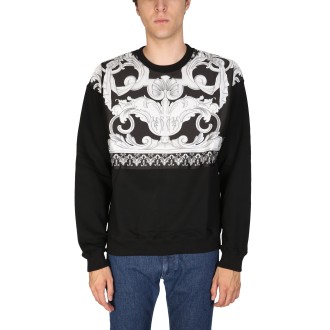 versace sweatshirt with baroque print