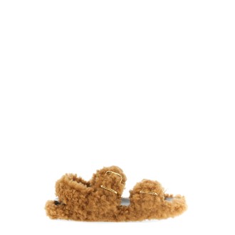 marni shearling sandal