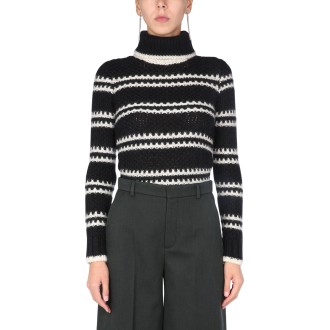 saint laurent turtle neck  sweater