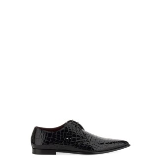 dolce & gabbana leather derby shoe