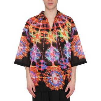 dolce & gabbana hawaii luminary print shirt 