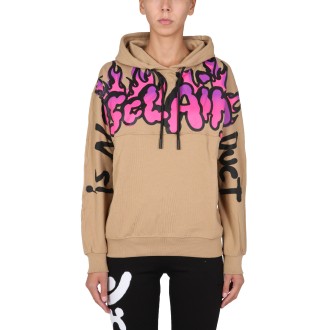 disclaimer sweatshirt with logo print