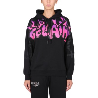 disclaimer sweatshirt with logo print