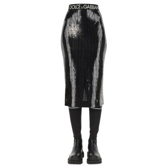 dolce & gabbana skirt with logo