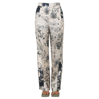 etro printed silk palazzo pants