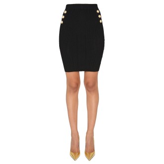 balmain high-waisted skirt