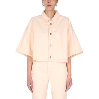 bottega veneta cropped shirt