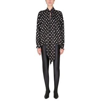 balenciaga blusa con motivo a pois