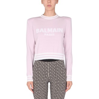 balmain cropped sweater