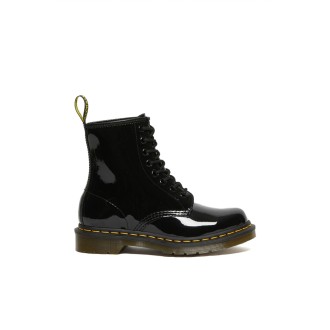 Dr. Martens Stivali Stivaletti Donna Black Patent Lamper