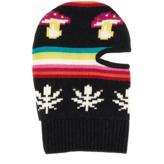 msgm jacquard wool blend balaclava